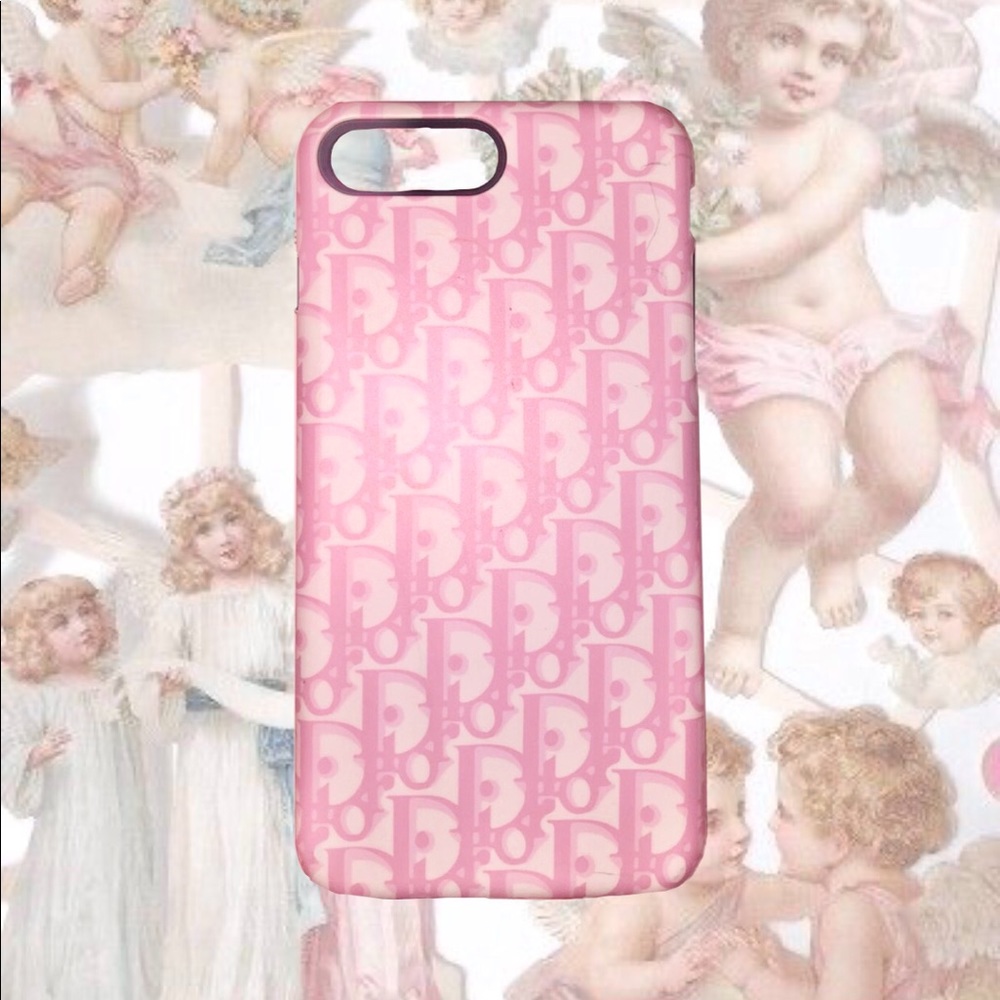 Dior Pink Iconic Design Phone Case